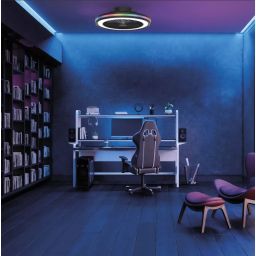 Mantra Gamer plafon 1x40 W czarny 8292