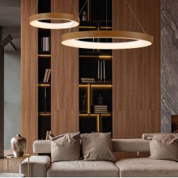 Mantra Niseko lampa wisząca 1x30 W złota 8627