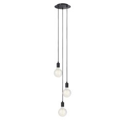 Markslöjd Sky lampa wisząca 3x60W czarna 106334