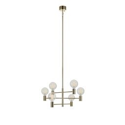 Markslöjd Capital lampa wisząca 6x60W mosiądz 106418