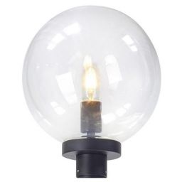 Markslöjd Sphere klosz górny 1x100W czarny/przezroczysty 107119