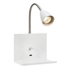 Markslöjd Logi kinkiet 1x7W biały 107140