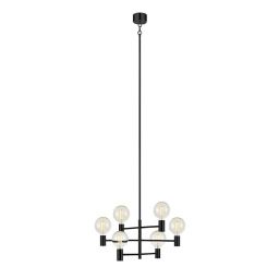 Markslöjd Capital lampa wisząca 6x60W czarna 107281