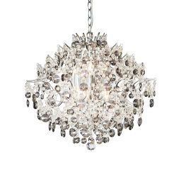 Markslöjd Hidden Gem lampa wisząca 6x40W chrom/przezroczysty/przydymiony 107415