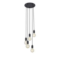 Markslöjd Sky lampa wisząca 5x60W czarna 107467