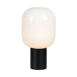 Markslöjd Brooklyn lampa stołowa 1x60W czarny/biały 107482