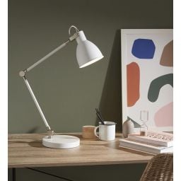 Markslöjd House lampa biurkowa 1x40 W biała 107738