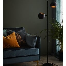 Markslöjd Edgar lampa stojąca 2x40 W czarna 107741