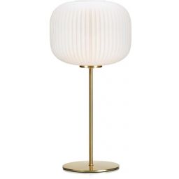 Markslöjd Sober lampa stołowa 1x60W mosiądz/biały 107819