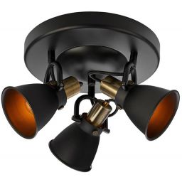 Markslöjd Alton lampa podsufitowa 3x40W czarna 107854