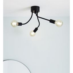 Markslöjd Medusa lampa podsufitowa 3x20 W czarna 107930