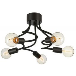 Markslöjd Medusa lampa podsufitowa 5x20 W czarna 107931