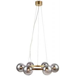 Markslöjd Circle lampa wisząca 6x20W złoty/przydymiony 108050