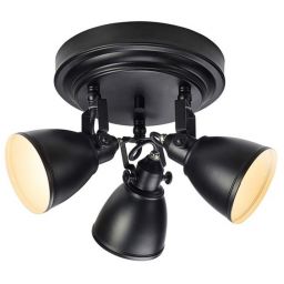 Markslöjd Fjällbacka lampa podsufitowa 3x20W czarna 108081