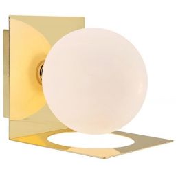 Markslöjd Zenit kinkiet 1x18W mosiądz/biały 108085