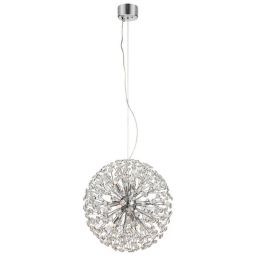 Markslöjd Bolid lampa wisząca 9x20W chrom/kryształ 108101