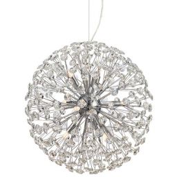 Markslöjd Bolid lampa wisząca 9x20W chrom/kryształ 108101