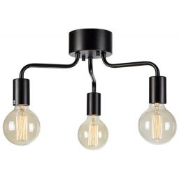 Markslöjd Avery lampa podsufitowa 3x60W czarna 108102