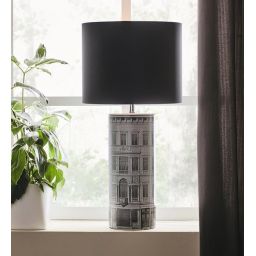 Markslöjd Ichi lampa stołowa 1x60W czarno/szara 108103