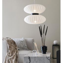 Markslöjd Daburu lampa wisząca 2x40W biało/czarna 108113