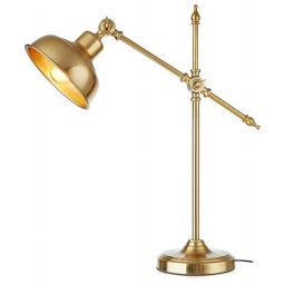 Markslöjd Grimstad lampa biurkowa 1x60W mosiądz 108116