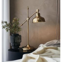 Markslöjd Grimstad lampa biurkowa 1x60W mosiądz 108116