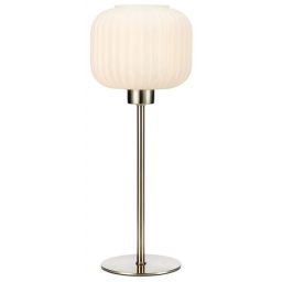 Markslöjd Sober lampa stołowa 1x40W stal/biały 108121