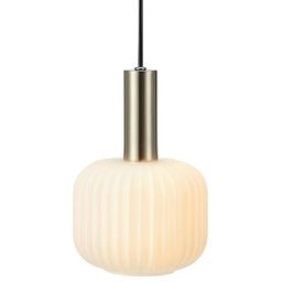 Markslöjd Sober lampa wisząca 1x40W stal/biały 108122