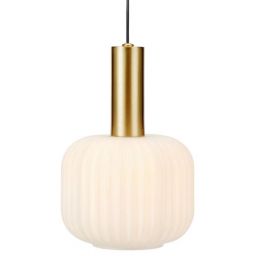 Markslöjd Sober lampa wisząca 1x40 W biała-mosiądz 108123