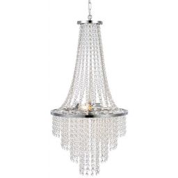 Markslöjd Allington lampa wisząca 3x25W chrom/przezroczysty 108125