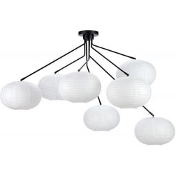 Markslöjd Galaxy lampa wisząca 7x15W biała/czarna 108216