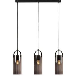 Markslöjd Glory lampa wisząca 3x15W przydymiona/czarna 108219