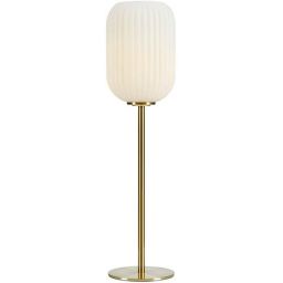Markslöjd Cava lampa stołowa 1x40W biała/mosiądz 108251