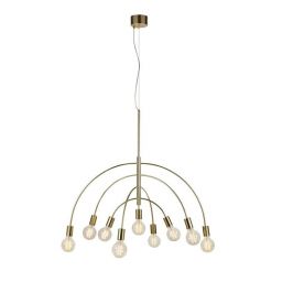 Markslöjd Lavello lampa wisząca 9x40 W mosiądz 108289