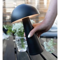 Markslöjd Fungi lampa stołowa 1x1,5 W czarna 108655