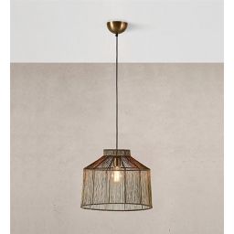 Markslöjd Capanna lampa wisząca 1x40 W mosiądz 108667