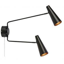 Markslöjd Peak kinkiet 2x40 W czarny 108690