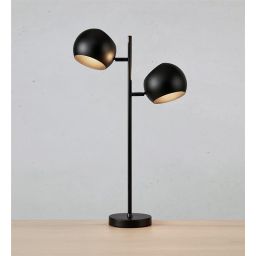 Markslöjd Edgar lampa stołowa 2x40 W czarna 108691