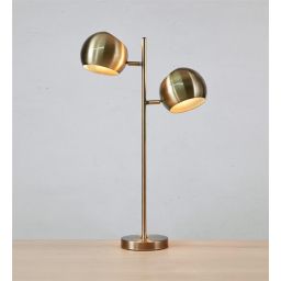 Markslöjd Edgar lampa stołowa 2x40 W mosiądz 108692