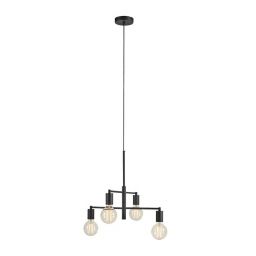 Markslöjd Cielo lampa wisząca 4x40 W czarna 108716
