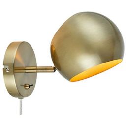 Markslöjd Edgar kinkiet 1x40W złoty antyczny 108754