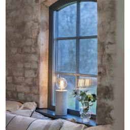 Markslöjd Legna lampa stołowa 1x40W szary/szkło przezroczyste 108755