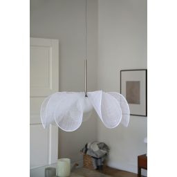 Markslöjd Styrka lampa wisząca 1x40 W biała-nikiel 108818