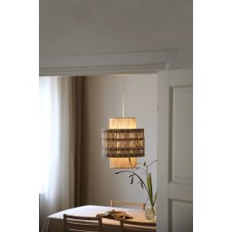 Markslöjd Ano lampa wisząca 1x40 W brązowa-beżowa 108824
