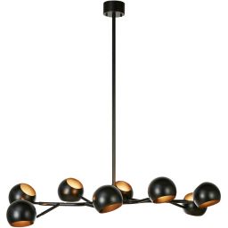 Markslöjd Edgar lampa wisząca 8x40 W czarna 108852