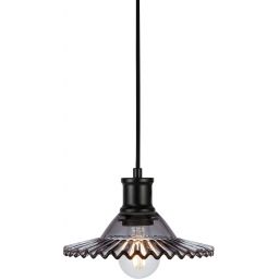 Markslöjd Novia lampa wisząca 1x40 W czarna-przydymiona 108854