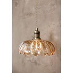 Markslöjd Kurage lampa wisząca 1x40 W mosiądz-bursztynowa 108858