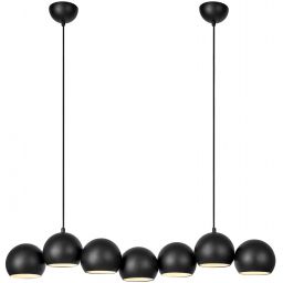 Markslöjd Cupolo lampa wisząca 7x40 W czarna 108860