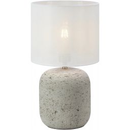 Markslöjd Montagna lampa stołowa 1x40 W szara-cement-ecru 108862