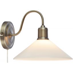 Markslöjd Vela kinkiet 1x40 W biały-mosiądz 108865